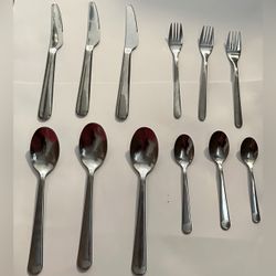 IKEA Stainless Steel Flatware Replacement Fork Spoon Knive LOT of 12