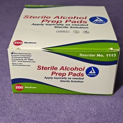 Sterile Alcohol Prep Pads 25 BOXES 
