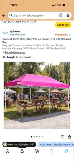 New Never Opened Heavy Duty Canopy