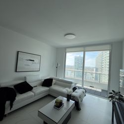 Leather Sectional couch