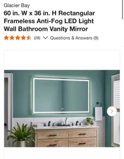 🔥 Bathroom Remodel Bundle - 48” Vanity + 60x36 LED Frameless Mirror - NEW
