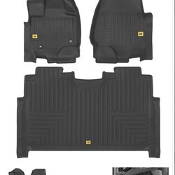 2015-2024 F150 CREW CAB PREMIUM LASER FIT ALL WEATHER MATS NEW IN BOX $119/TAPETES F150 NUEVOS