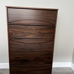 Wade Logan Walnut Dresser – mid century modern