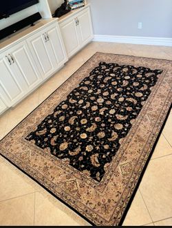 Wool And Silk Rug 6x9
