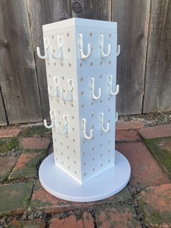 Rotating Pegboard Display W/ Hooks