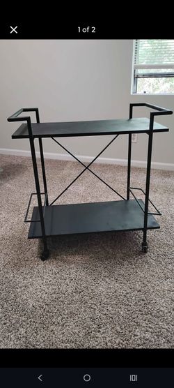XTRA LARGE BAR CART W WHEELS