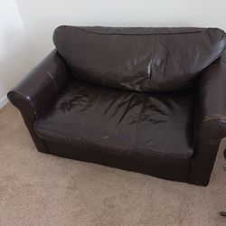 Leather Sleeper Sofa Twin Size