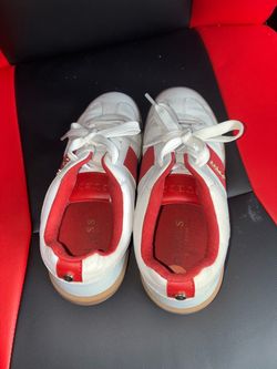 Guess Low-Top Sneakers White and Red