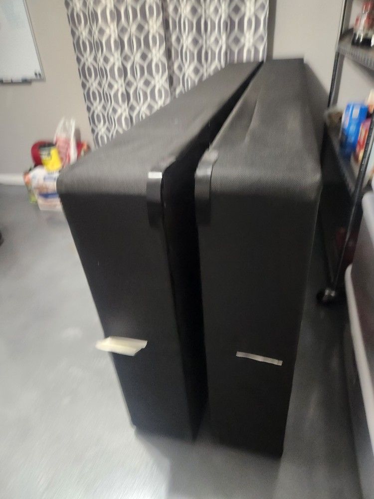 Twin Size Box Spring & Universal Bedrails