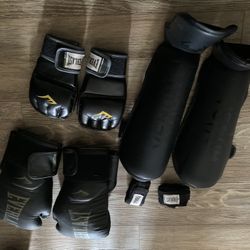 Kickboxing Starter Kit (boxing gloves, mma gloves, shinguards)