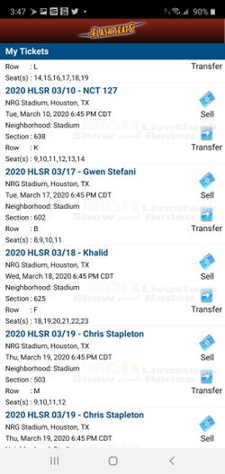 HLSR HOUSTON LIVESTOCK SHOW & RODEO Tickets for sale