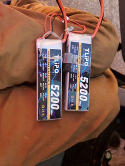 LIPO batteries 5200mah 7.4 V 38.48WH 50c