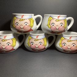 1998 CAMPBELL’S SOUP “DOLLY DINGLE” MUGS