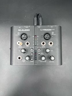 M-Audio M-Track Plus USB Audio MIDI Interface 24-Bit 48kHz S/PDIF Untested