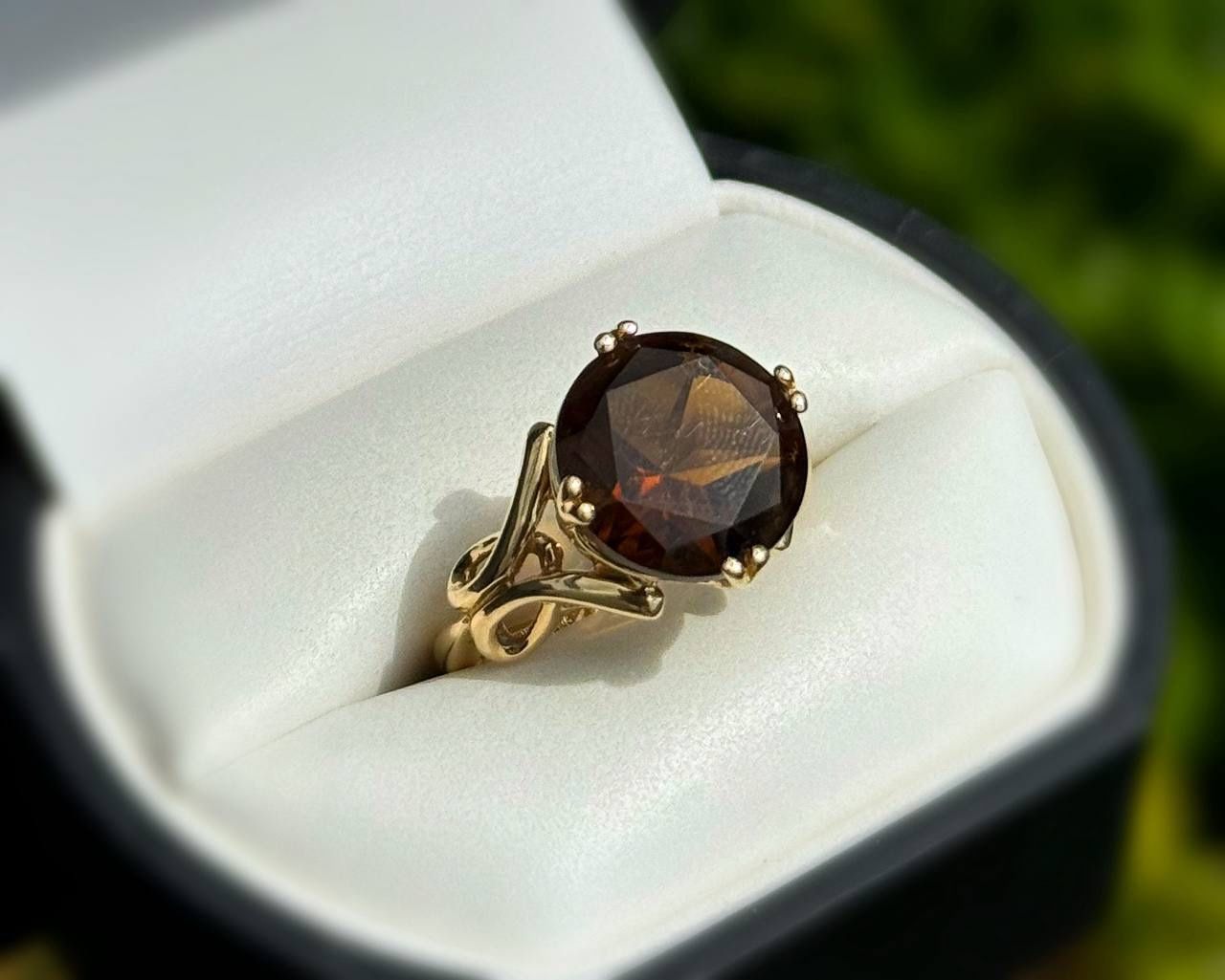 Jewelry 14k solid yellow gold aquamarine 6.00 CTW ring sz 6.00