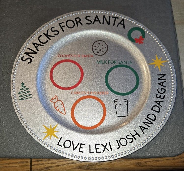 Cookies For Santa Plate