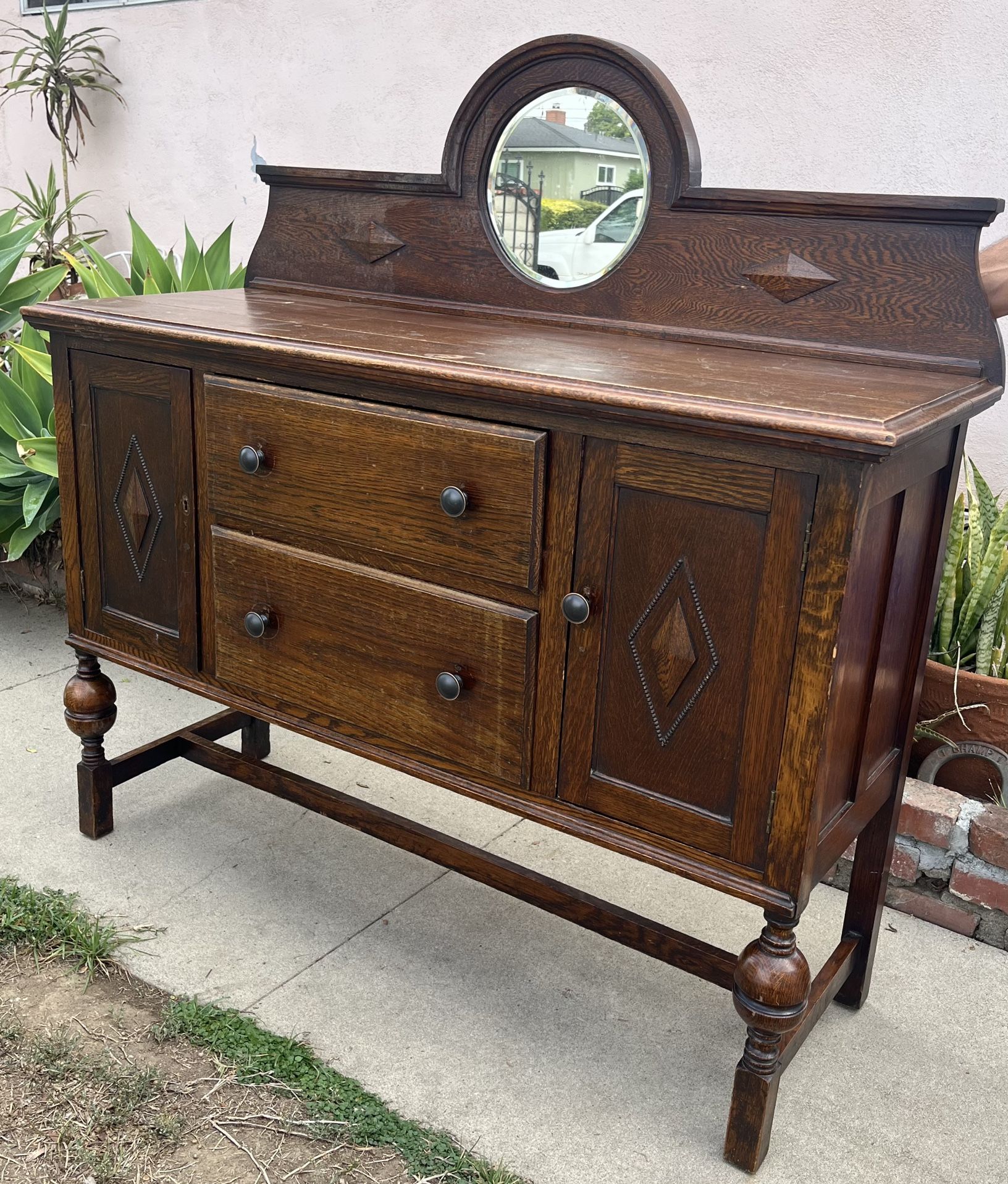 Antique English SideBoard Cabinet