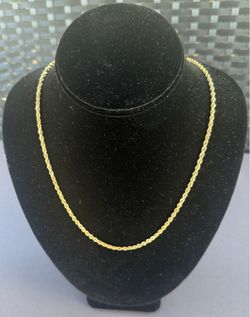 10K Gold Rope Chain 26” – 14 Grams- Solid