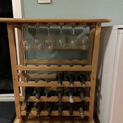 24 Bottle Wooden Wine Rack
