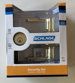 Schlage Flair Front Entry Door Lever Deadbolt