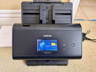 Brother ADS-2800W Wireless Document Scanner With Power Supply, Tested