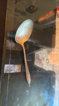 Vintage Silver-Plated Serving Spoon