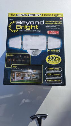 Beyond Bright Motion Activated LED Flood Light - Wired, 4000 Lumens (2 Available)