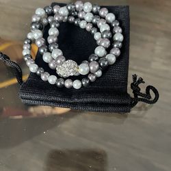 Pearl Bracelet and earrings Set 