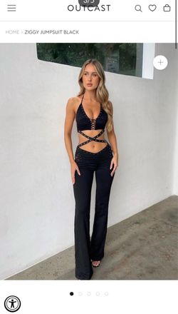 Outcast Ziggy Jumpsuit Black (SMALL)