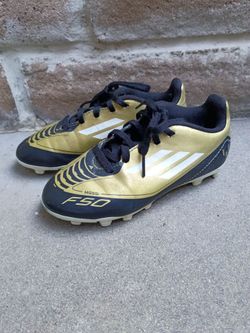 Gold Adidas F50 Messi Soccer Cleats size 13 kids