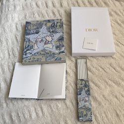 Dior Notebook And Pencils