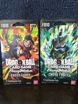 Dragon Ball Super Card Game FB10 Cross Force Booster Packs x2
