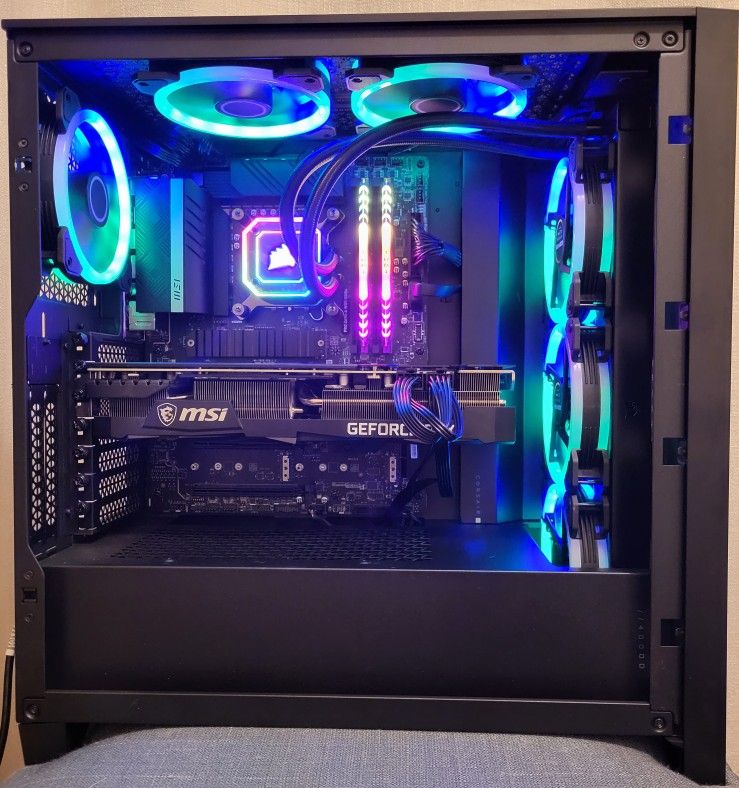 Gaming Pc Computer Desktop Rtx 3080 i7 12700 Warzone Fortnite Workstation for Sale in North Las