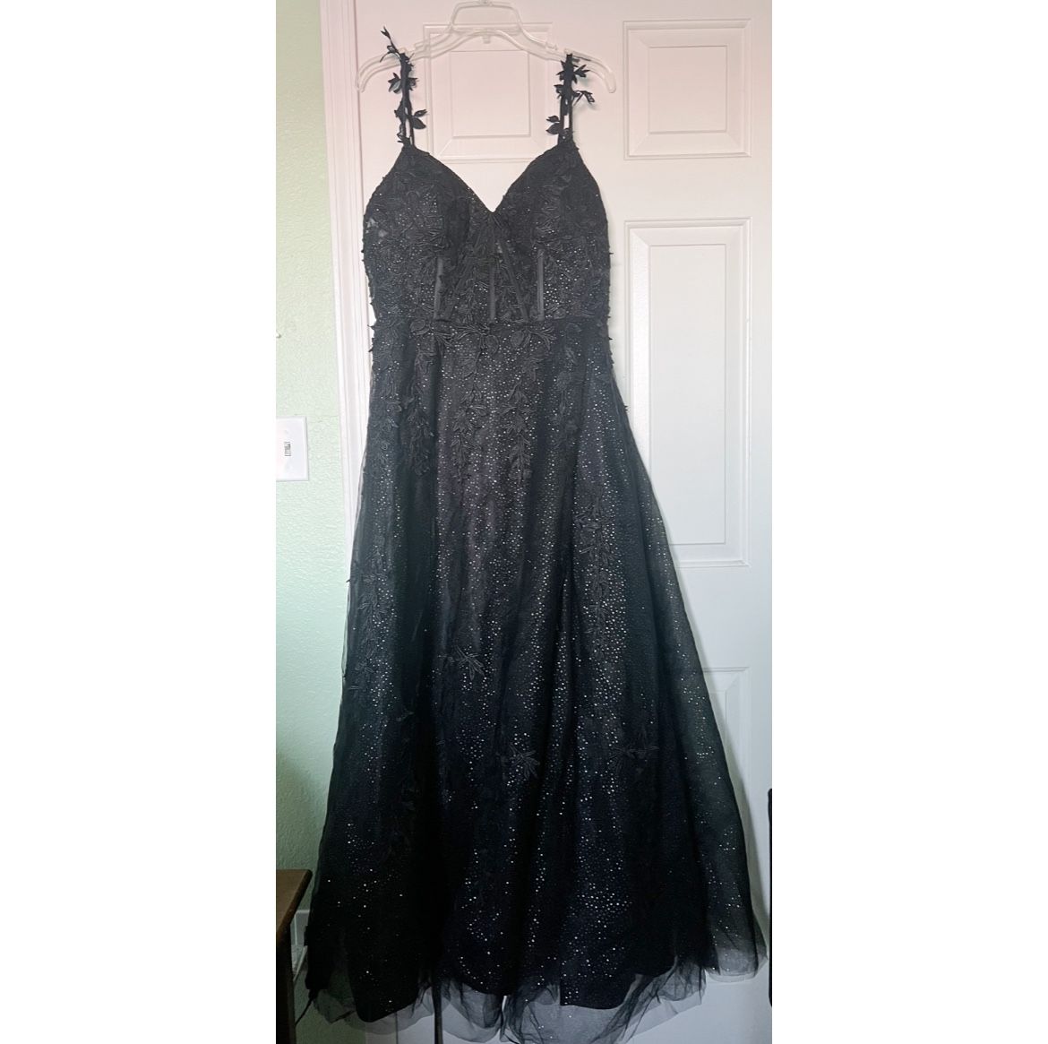 Black Semi Corset Style Dress