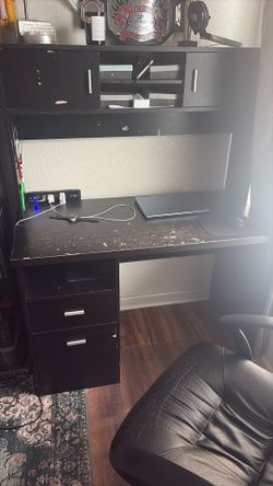 Desk With Upper Storage