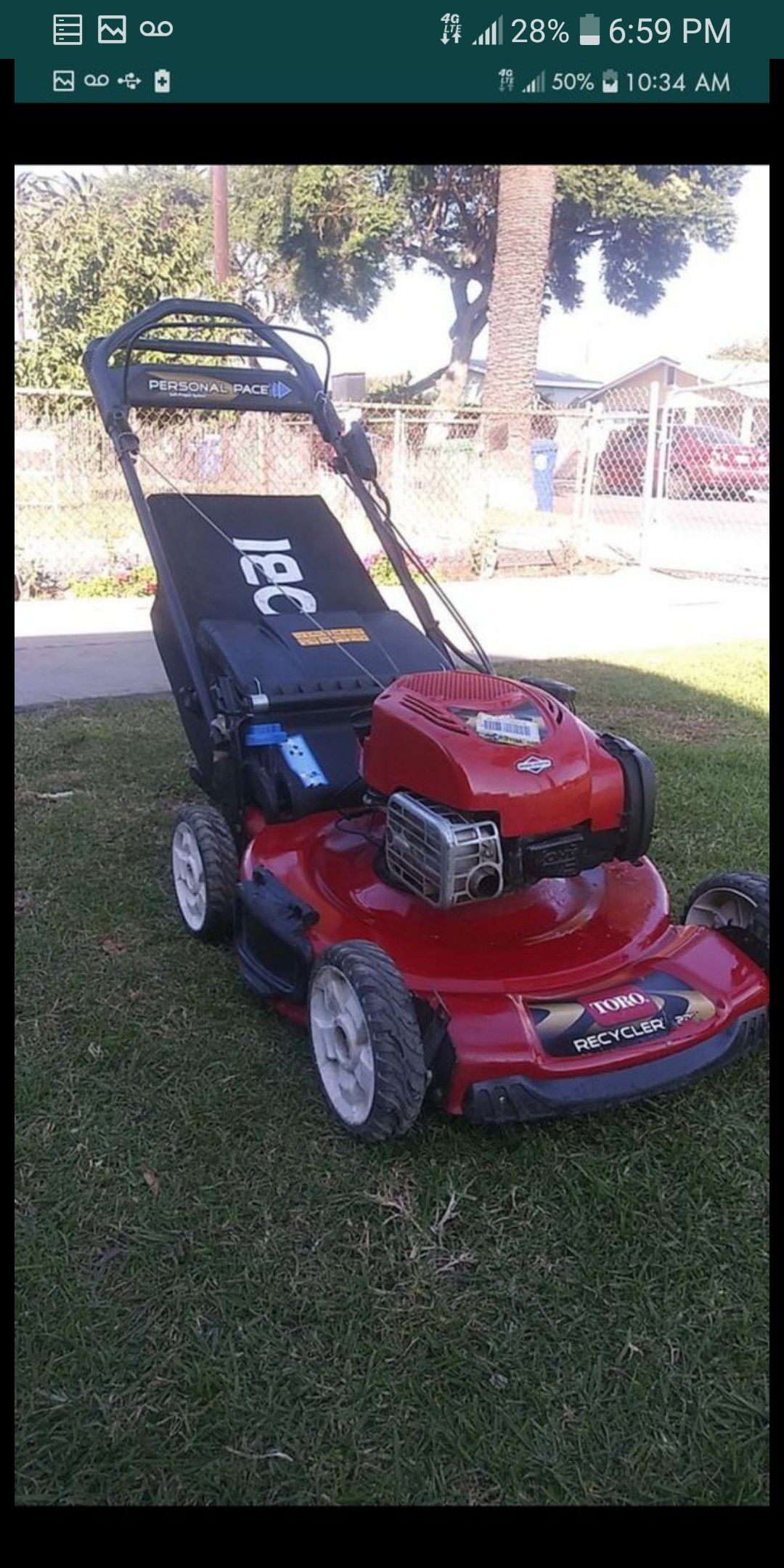 Lawnmower brand new new new self propelled toro recycler 6.75 hp its new in excellent conditions