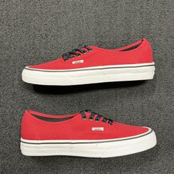 Vans Authentic Red and Black size 8