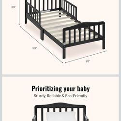 Black Toddler Bed