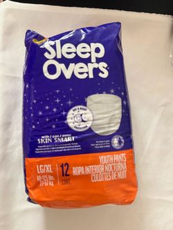 Sleep Overs Youth Pants LG/XL 12 Count