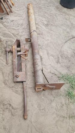 Post Vise Leg Vintage Blacksmith 6 Inch Jaw With Stand Post