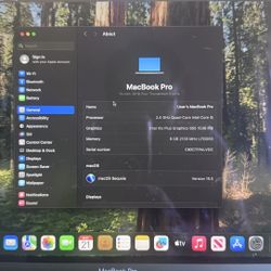 MacBook Pro 13” (2019) – 2.4GHz i5, 8GB RAM, 256GB SSD – Great Condition