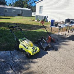 Black & Decker electric lawn equipment