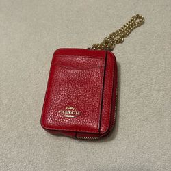Red Coach Wallet