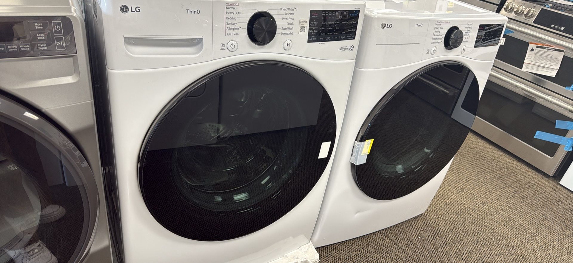 Washer & Electric Dryer Set/warranty