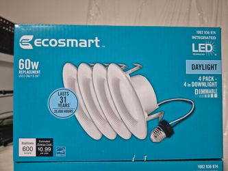 Ecosmart 60w 4 inch Recessed lighting