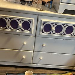 White Dresser For Girl W Matching Nightstand So Cute !