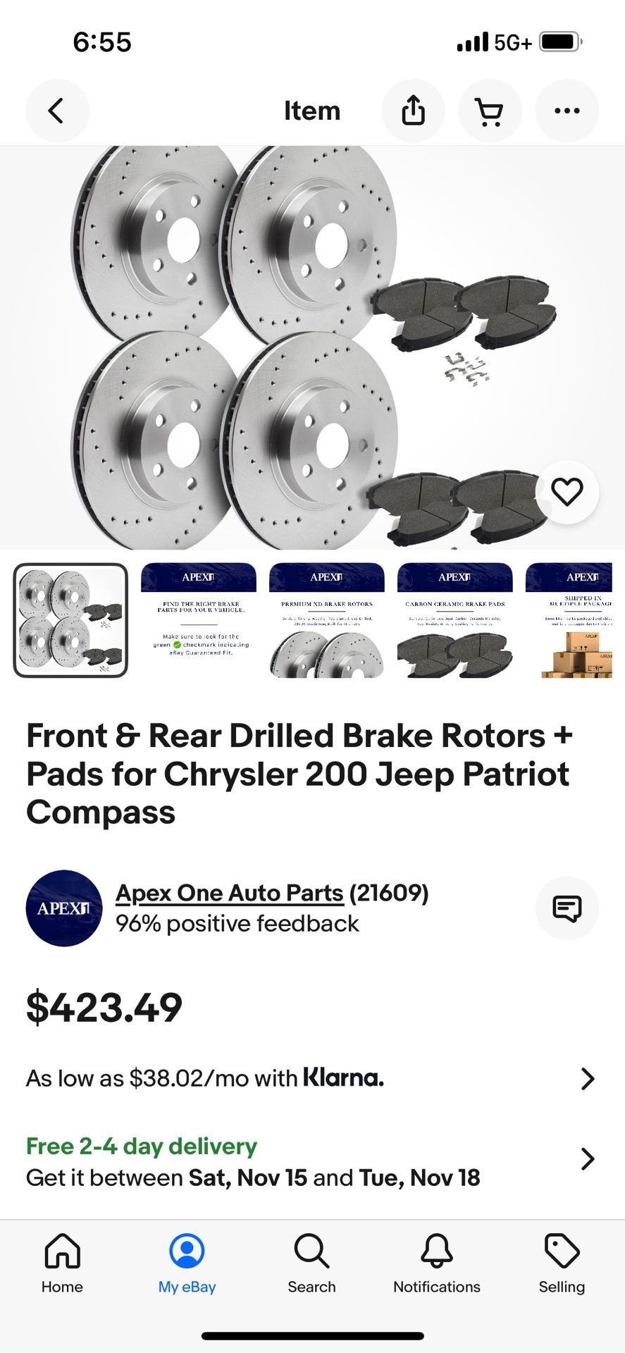 Chrysler Rotors And Pads Jeep Dodge