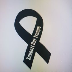 Support our troops vinyl decal sticker
