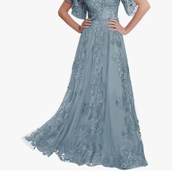 NEW Mother Of The Bride Dress, Dusty Blue, 18W