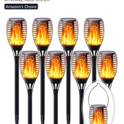 LED Solar Torch Lights